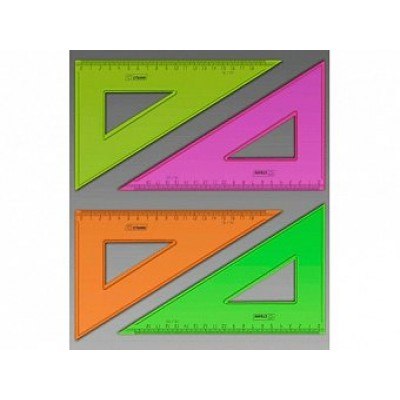 Треугольник пласт. 30гр 18см Neon Cristal ТК470 Стамм 20/100
