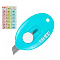 Нож канцелярский сталь Mini ассорти 1005413 Deli 18/216 Е2050