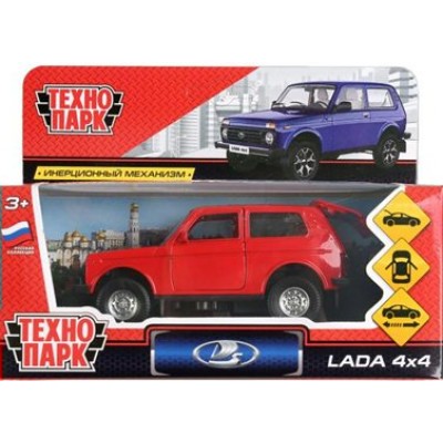 Технопарк Игрушка   Машина. Lada/12см, открыв. двери, инерц LADA4X4-RD Китай