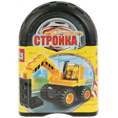 ГородМастеров Игрушка   Конструктор. Стройка. Экскаватор/31 дет 7538-BL Китай