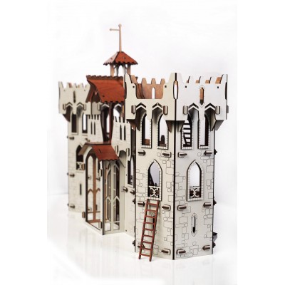Сборная модель деревянная Рыцарский Замок 449 деталей 0063 НФ-00000121 Lemmo