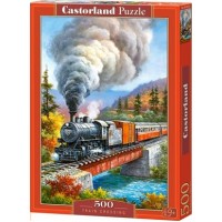Castor Land Пазл 500  Железная дорога B-53216 Польша