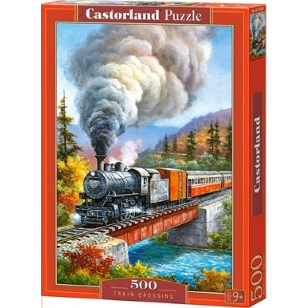 Castor Land Пазл 500  Железная дорога B-53216 Польша