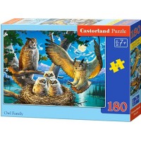 Castor Land Пазл 180  Семья сов B-018437 Польша