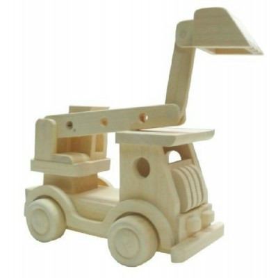 Сборная модель деревянная Экскаватор SW005 ВГА