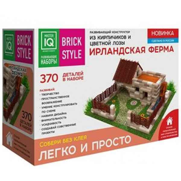 Каррас Игрушка  BrickStyle Конструктор. Ирландская Ферма/370 дет 1306 Россия