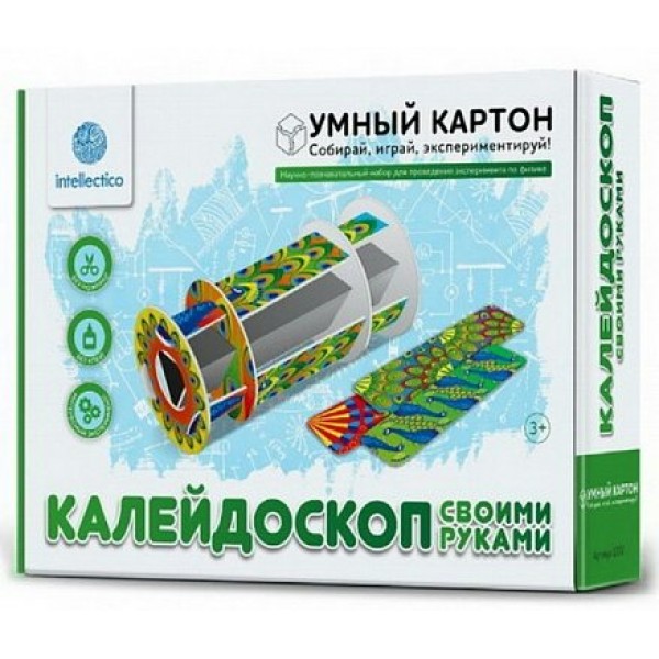 Сборная модель из картона Набор Умный картон Калейдоскоп своими руками 1202 Intellectico