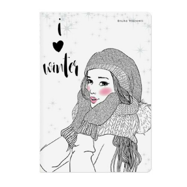 Тетрадь 40 листов А5 клетка I love winter 7-40-001/111 Bruno Visconti 12/24/96