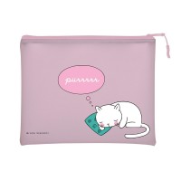 Папка на молнии А5+ 26х20см Cat's dreaming силикон 14-005/15 Bruno Visconti 10/100 Папка на молнии А5+ 26х20см Cat's dreaming силикон 14-005/15 Bruno Visconti 10/100