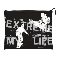 Папка на молнии А5+ 26х20см Экстрим черная силикон 14-013/07 Bruno Visconti 10/100 Папка на молнии А5+ 26х20см Экстрим черная силикон 14-013/07 Bruno Visconti 10/100