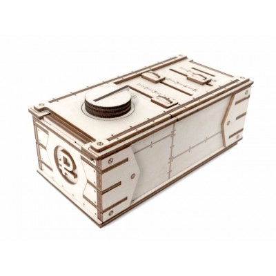 Сборная модель деревянная Копилка-сейф 59 деталей 0154 НФ-00000741 Lemmo