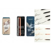 Карандаш художественный Графические материалы 8шт металлическая коробка монолит 197901 Малевичъ