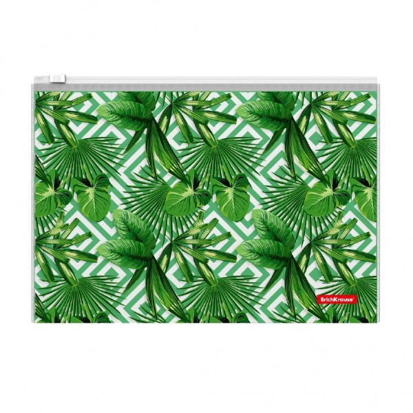 Папка на молнии B5 Zip Tropical Leaves 48662 ErichKrause