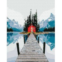 Рисование по номерам и контурам холст на подрам. 30х30 Домик в горах 18цв. KH0696 Молли Рисование по номерам и контурам холст на подрам. 30х30 Домик в горах 18цв. KH0696 Молли