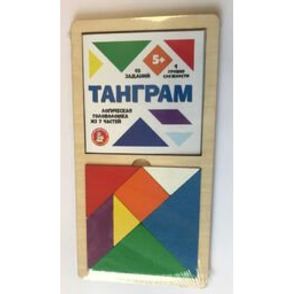 ДесятоеКорол Игра  Головоломка Танграм/цв, бол, дерев 00788 Россия