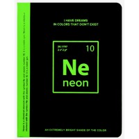Книжка записная 80л А5 кл. тв. обл. к/з Black&Light green neon ляс 2051992 deVente крем. бум. неон. шелкогр. 6/24