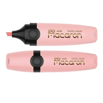 Маркер текстовой Macaron скошенный, пастельный розовый 1-5мм ЕU356-PK 1204872 Deli