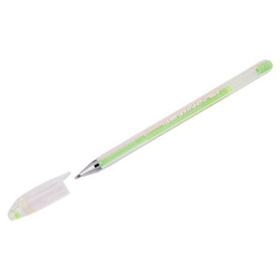 Ручка гелевая пастель зеленая 0,8мм HJR-500P Crown 12/144/1152 290189