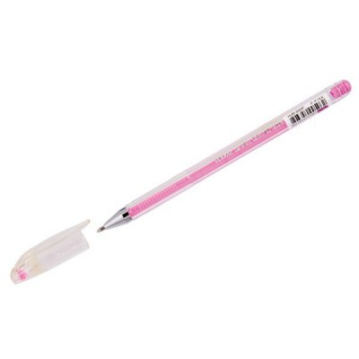 Ручка гелевая Пастель розовая 0,8мм HJR-500P Crown 12/144/1152 290188