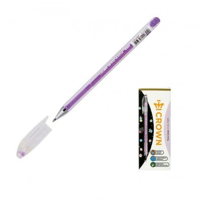 Ручка гелевая Пастель фиолетовая 0,8мм HJR-500P Crown 12/144/1152 290191