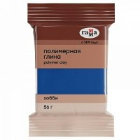 Глина полимерная 56гр Хобби синий 1200 Гамма