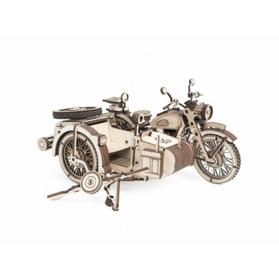 Сборная модель деревянная Мотоцикл с коляской Уран 287 деталей 0159 НФ-00000800 Lemmo