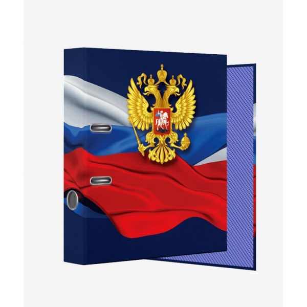 Папка регистратор 75мм А4 разборная, ламинированная Герб 3091910 deVente