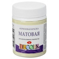 Краска акриловая художественная 50мл Decola матовая ванильная 14328243 ЗХК