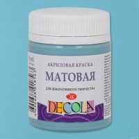Краска акриловая художественная 50мл Decola матовая серо-голубая 14328536 ЗХК Краска акриловая художественная 50мл Decola матовая серо-голубая 14328536 ЗХК
