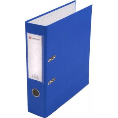 Папка регистратор 80мм А4 РР синяя, металлическая окантовка, карман LAMARK600 AF0600-BL1/AF0600-BL Lamark  128/73302