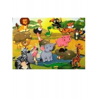 Мухамеджанова Игра  LipLip Набор фигурок. Животные жарких стран/с игровым полем LIP1216 ---