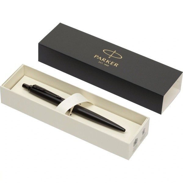 Ручка подарочная шариковая, автоматическая Jotter XL Monochrome Black синий 1мм 2122753 Parker  Р348273