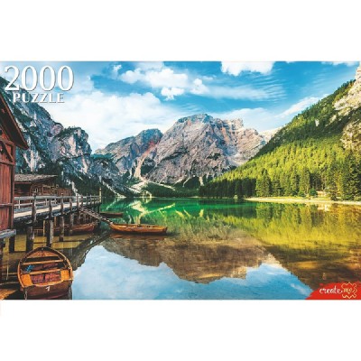 Рыжий кот Пазл 2000 Италия. Озеро Брайес и лодки ПИ2000-3697 Россия Рыжий кот Пазл 2000 Италия. Озеро Брайес и лодки ПИ2000-3697 Россия