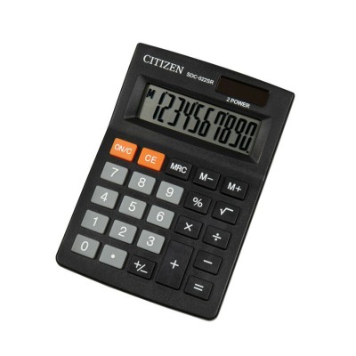 Калькулятор 10-разр. 88х127х23 черн. SDC-022SR Citizen  268475