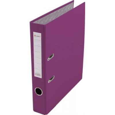 Папка регистратор 50мм А4 РР фиолетовая, металлическая окантовка, карман LAMARK601 AF0601-VL1/AF0601-VL Lamark