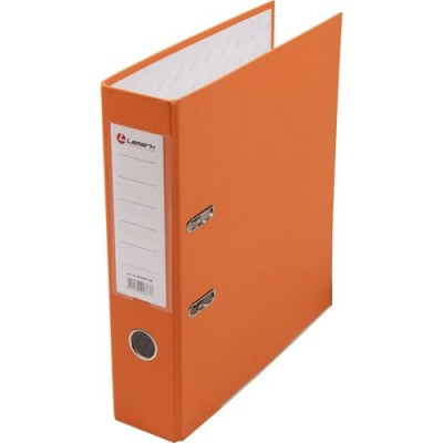 Папка регистратор 80мм А4 РР оранжевая, металлическая окантовка, карман LAMARK600 AF0600-OR1/AF0600-OR Lamark  128/73305