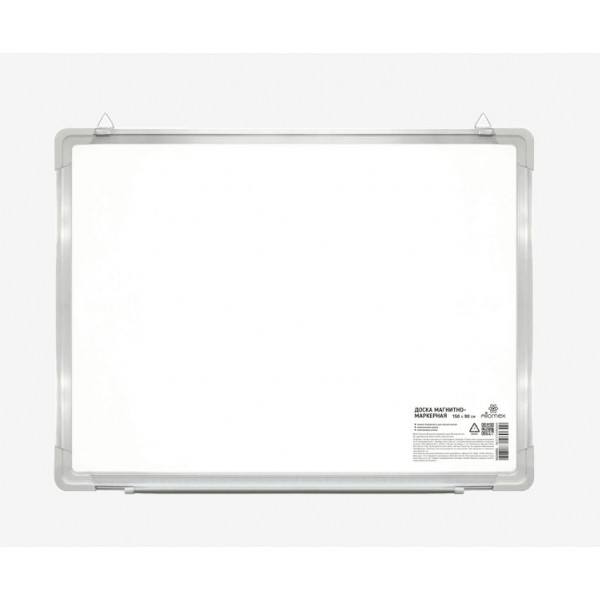 Доска магнитная -маркерная белая 90x150 Attomex алюм. полка д/мар. 6020002 deVente