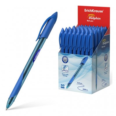 Ручка шариковая Dolphin синяя 1,2мм 48188 ErichKrause 50/1000