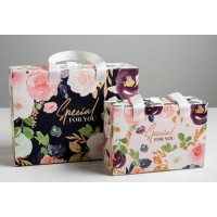Сима/Набор коробок 2 в 1. Цветочная/30х22х10, 22х15х8 см/5205174/прямоуг