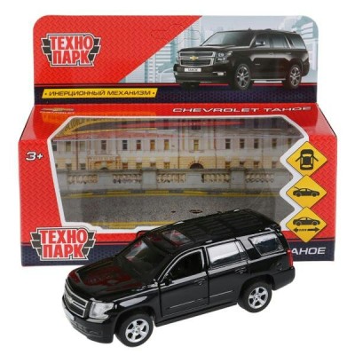Технопарк Игрушка   Машина. Chevrolet Tahoe/12 см, металл, откр. двери, инерц, черный TAHOE-BK Китай