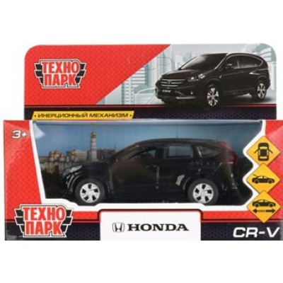 Технопарк Игрушка   Машина. Honda CR-V черный/12 см, металл., откр. двери, инерц CR-V-BK Китай