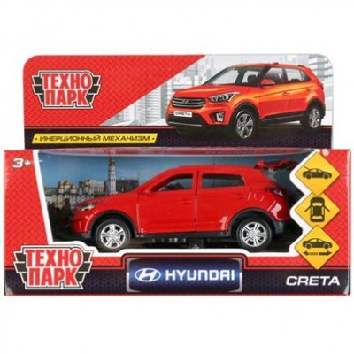 Технопарк Игрушка   Машина. Hyundai Creta красный/12 см, металл, откр. двери, инерц. CRETA-RD Китай