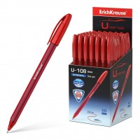 Ручка шариковая U-108 Original Stick Ultra Glide Technology красняя 1мм 3-гранная, одноразовая 47597 ErichKrause 50/200/2400