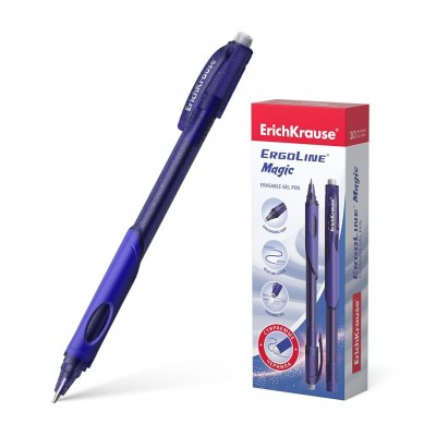 Ручка гелевая Пиши-стирай ErgoLine Magic синяя 0,4мм 47981 ErichKrause 10/120
