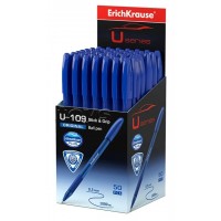 Ручка шариковая U-109 Original Stick&Grip Ultra Glide Technology синяя 1мм 3-гранная, одноразовая 47608 ErichKrause 50/200/2400