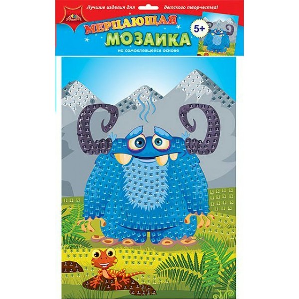 Мозаика мягкая самокл. мерц. А3 Монстрик С1573-66 КТС