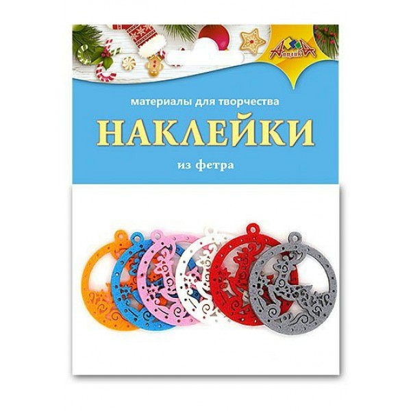 Наклейки из фетра Олень С3740 КТС