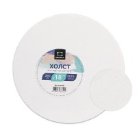 Холст на картоне 280г/м2, хлопок 100%, круглый d=18см 220018 Малевичъ
