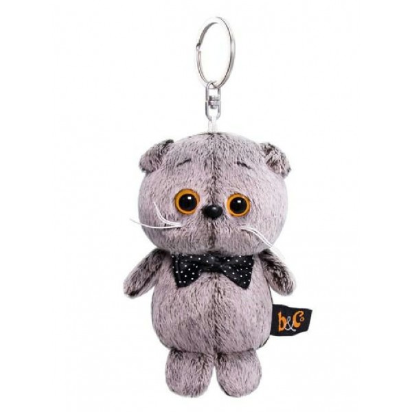 Budi Basa Игрушка   Брелок. Кот Басик с бантиком, мягкая, 12 см ABB-005 Китай