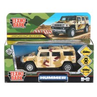Технопарк Игрушка   Машина. Hummer h2 камуфляж песочный/12см, металл, откр.двери, инерц HUM2-12MIL-BN Китай
